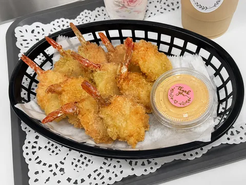 Crispy butterfly shrimp